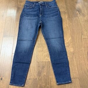 Madewell Jeans Womens Size‎ 32 Dark Wash Blue High-Rise Skinny Stretch Denim